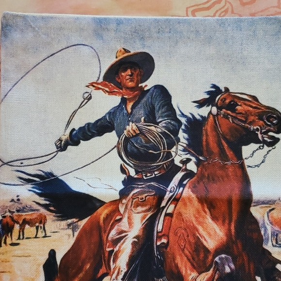 Horse Pillow Case. Western Cowboy Country. Ranch - Picture 5 of 13